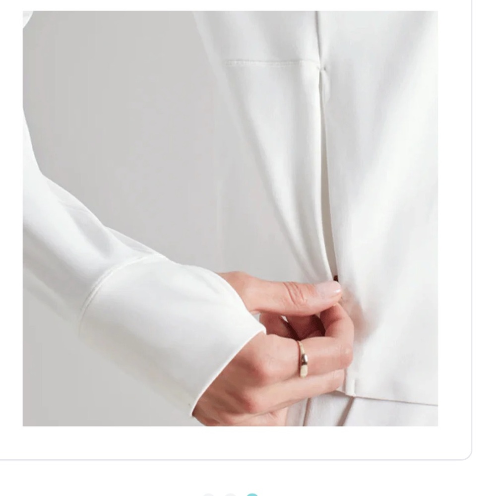 RHONE Women's Course to Court White 1/4 Zip Active Pullover Size L - Picture 5 of 9